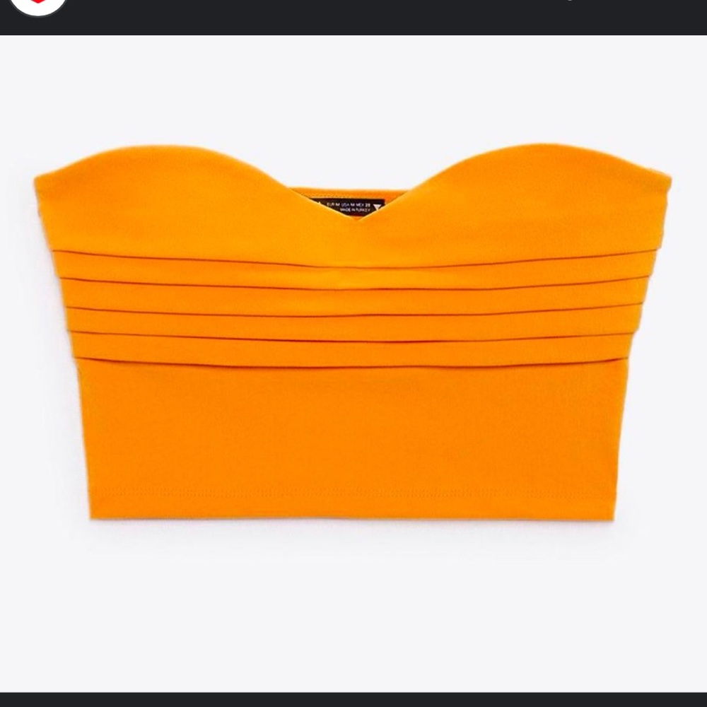 Zara Vibrant Orange Top